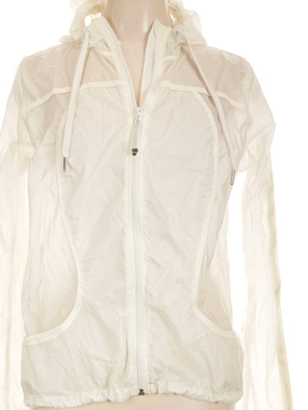 Lululemon Transparent-See Jacket White size 10 - Picture 6 of 7